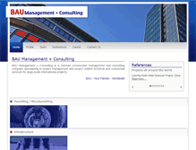 Tablet Screenshot of bau-management.info